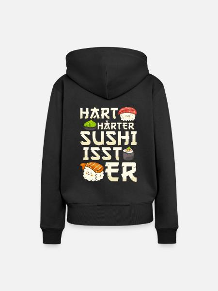 Sushi - Frauen Premium Bio Hoodie - Schwarz