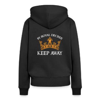 Festival des Chevaliers - Sweat à capuche Premium bio Femme - noir - Dos - Julia (174cm)