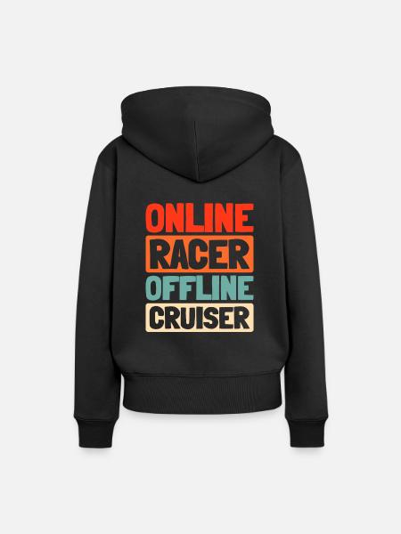 Sim Racing - Frauen Premium Bio Hoodie - Schwarz