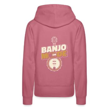 Banjo - Women’s Premium Organic Hoodie - mauve - Back - Isabella (175cm)