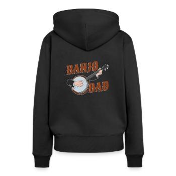 Banjo - Women’s Premium Organic Hoodie - black - Back - Julia (174cm)