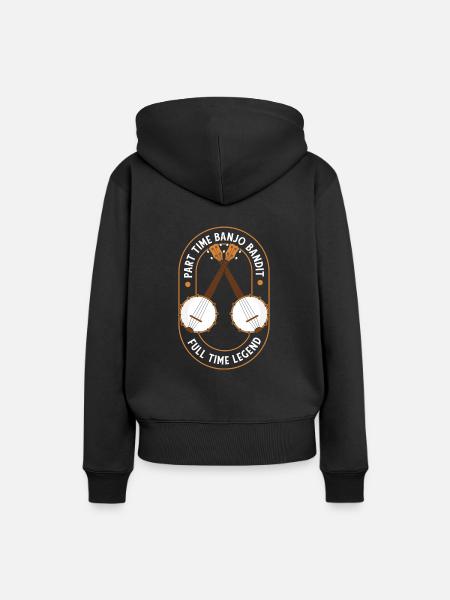 Banjo - Frauen Premium Bio Hoodie - Schwarz