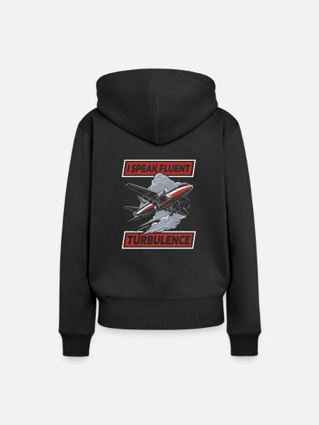 Flugbegleiter Stewardess - Frauen Premium Bio Hoodie - Schwarz