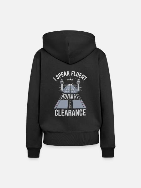 Fluglotse - Frauen Premium Bio Hoodie - Schwarz