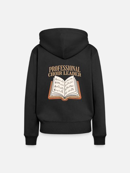 Chorlehrer - Frauen Premium Bio Hoodie - Schwarz