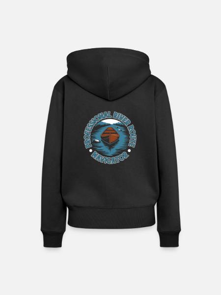 Binnenschiffer - Frauen Premium Bio Hoodie - Schwarz
