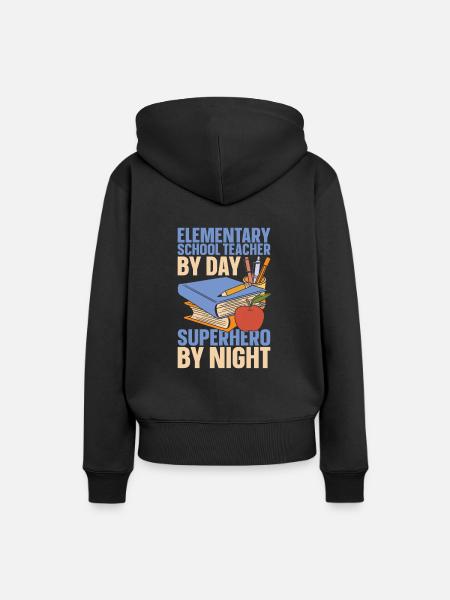 Grundschullehrer - Frauen Premium Bio Hoodie - Schwarz
