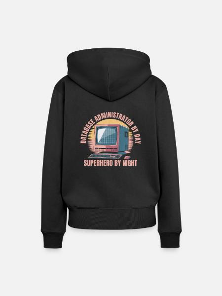 Datenbank Administrator - Frauen Premium Bio Hoodie - Schwarz
