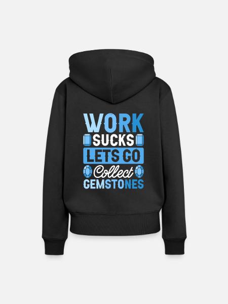 Edelsteine - Frauen Premium Bio Hoodie - Schwarz