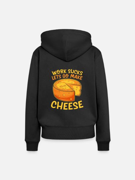 Käse Herstellung - Frauen Premium Bio Hoodie - Schwarz