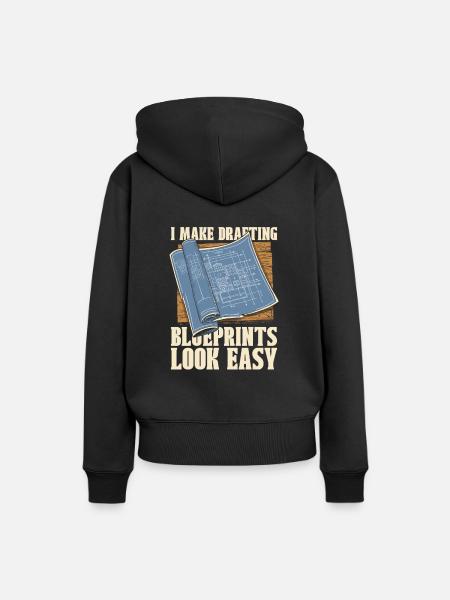 Verfasser - Frauen Premium Bio Hoodie - Schwarz
