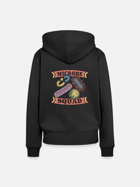Bakteriologe Kader - Frauen Premium Bio Hoodie - Schwarz