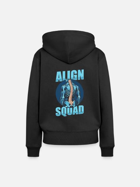 Chiropraktiker Kader - Frauen Premium Bio Hoodie - Schwarz