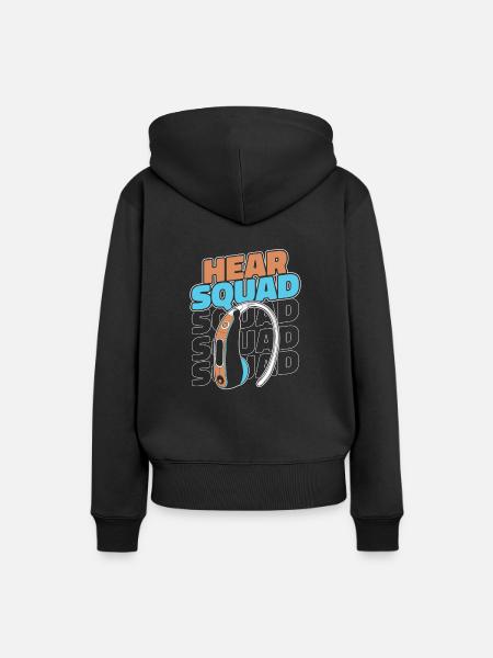 Hörgerätespezialist Kader - Frauen Premium Bio Hoodie - Schwarz