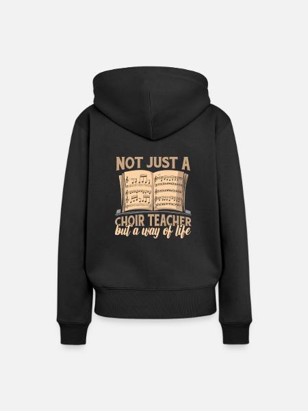 Chorlehrer - Frauen Premium Bio Hoodie - Schwarz