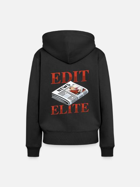 Editor Team - Frauen Premium Bio Hoodie - Schwarz