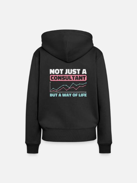Berater - Frauen Premium Bio Hoodie - Schwarz