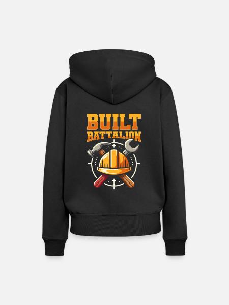 Bauingenieur Team - Frauen Premium Bio Hoodie - Schwarz
