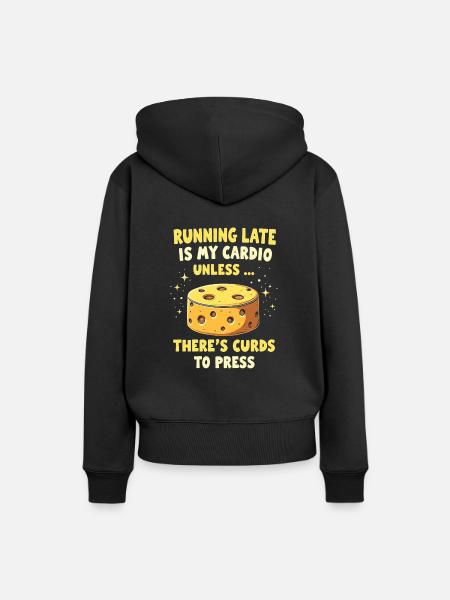 Käse Herstellung - Frauen Premium Bio Hoodie - Schwarz