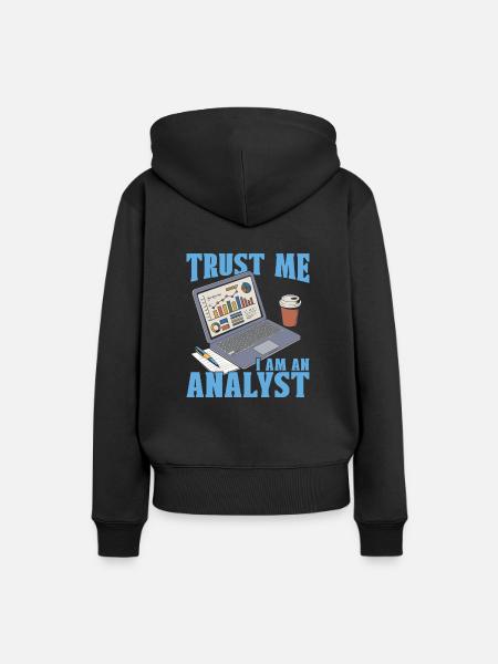 Analytiker - Frauen Premium Bio Hoodie - Schwarz