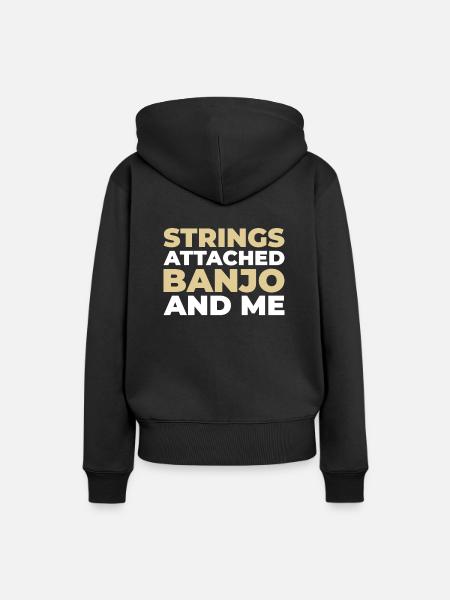 Banjo - Frauen Premium Bio Hoodie - Schwarz