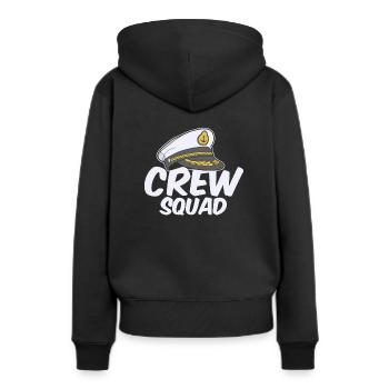 Schiffskamerad Matrose Kader - Frauen Premium Bio Hoodie - Schwarz - Hinten - Julia (174cm)