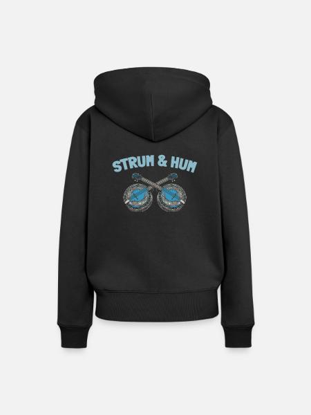 Banjo - Frauen Premium Bio Hoodie - Schwarz