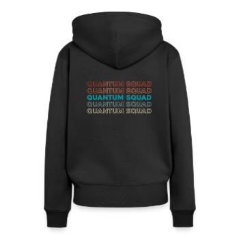 Makler Kader - Frauen Premium Bio Hoodie - Schwarz - Hinten - Julia (174cm)
