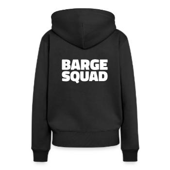 Brauer Kader - Frauen Premium Bio Hoodie - Schwarz - Hinten - Julia (174cm)