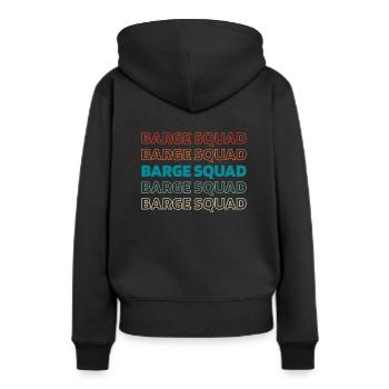 Brauer Kader - Frauen Premium Bio Hoodie - Schwarz - Hinten - Julia (174cm)