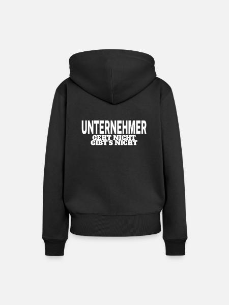 Unternehmer - Frauen Premium Bio Hoodie - Schwarz