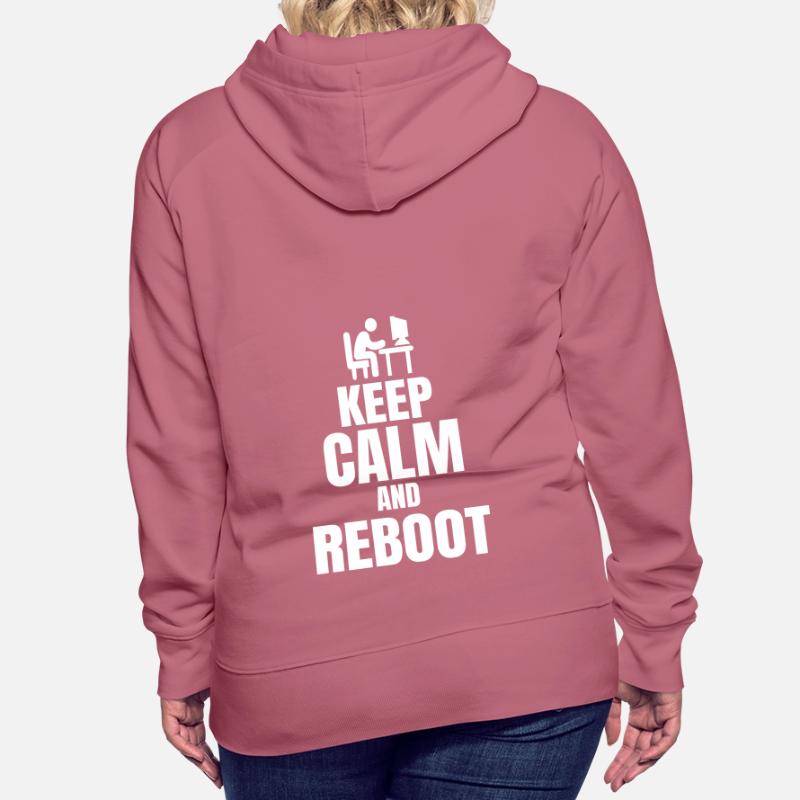 Admin Spruch Keep Calm Sys Admin Programmierer Frauen Premium Bio Hoodie