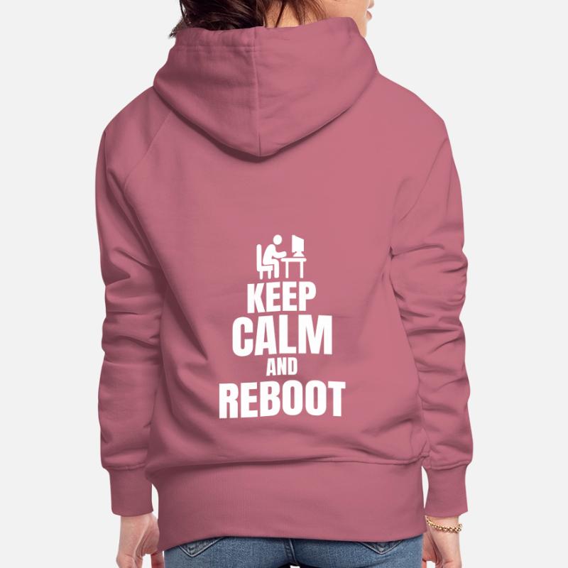 Admin Spruch Keep Calm Sys Admin Programmierer Frauen Premium Bio Hoodie