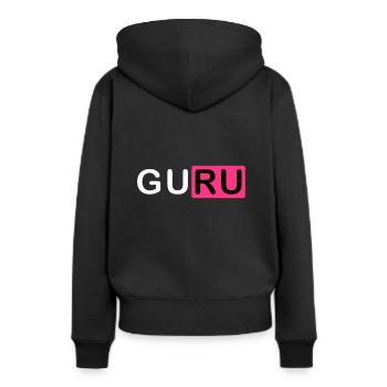 ★ Couleurs de conception modifiables ★ Pour tous les gourous - Sweat à capuche Premium bio Femme - noir - Dos - Julia (174cm)