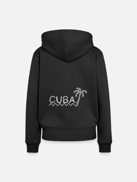 cuba - Women’s Premium Organic Hoodie - black