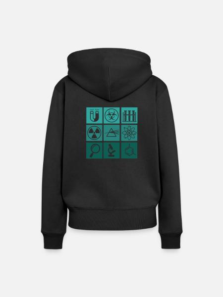Wissenschaft - Frauen Premium Bio Hoodie - Schwarz