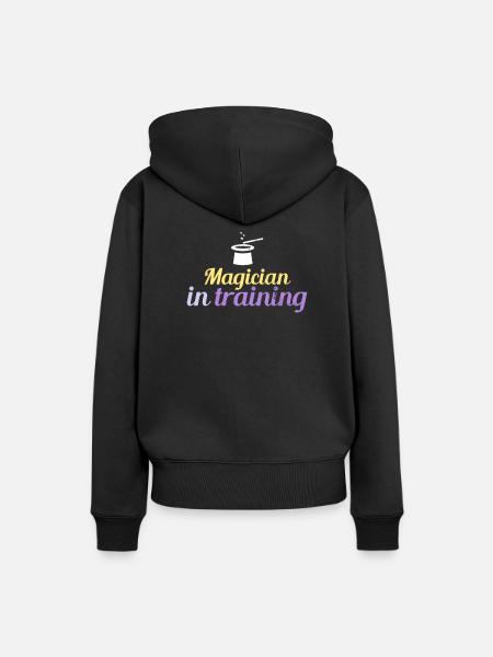 Zauberer Im Training Shirt - Frauen Premium Bio Hoodie - Schwarz