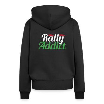 Rallye Und Motorsport - Frauen Premium Bio Hoodie - Schwarz - Hinten - Julia (174cm)