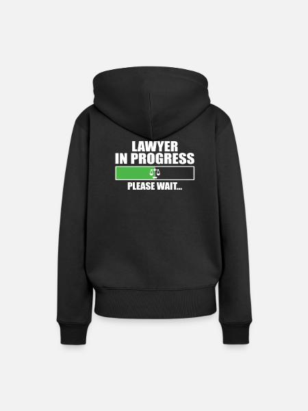 Jura Student - Frauen Premium Bio Hoodie - Schwarz