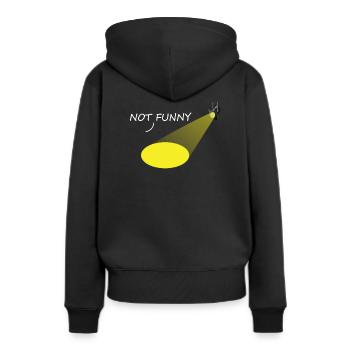 Bühnentechniker - Frauen Premium Bio Hoodie - Schwarz - Hinten - Julia (174cm)