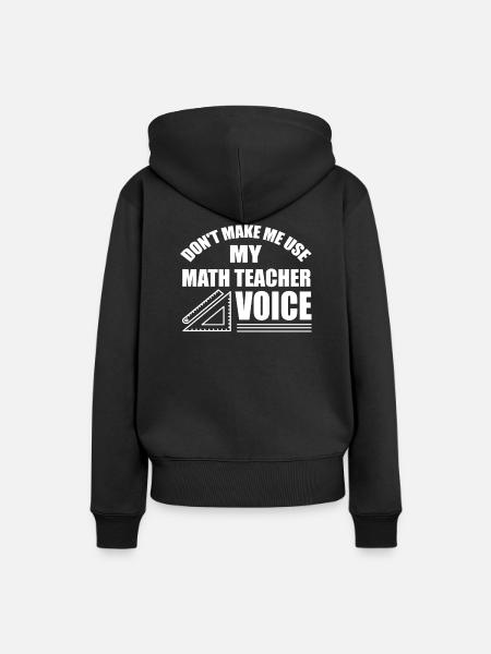 Mathematiklehrer - Dame Premium hoodie, økologisk bomuld - sort