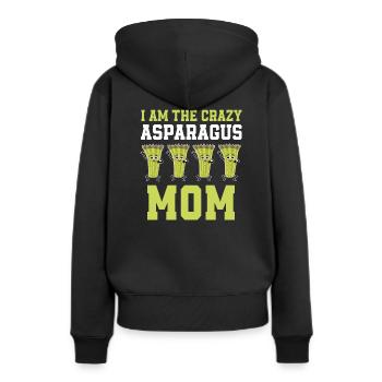Asperges Mama - Sweat à capuche Premium bio Femme - noir - Dos - Julia (174cm)