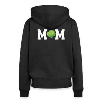 Cabbage Mama - Women’s Premium Organic Hoodie - black - Back - Julia (174cm)