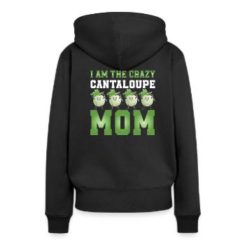 Cantaloupe Melons Mama - Women’s Premium Organic Hoodie - black - Back - Julia (174cm)
