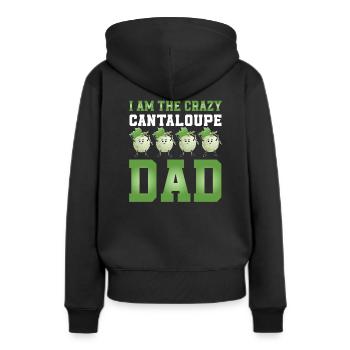 Cantaloupe Melons Papa - Women’s Premium Organic Hoodie - black - Back - Julia (174cm)