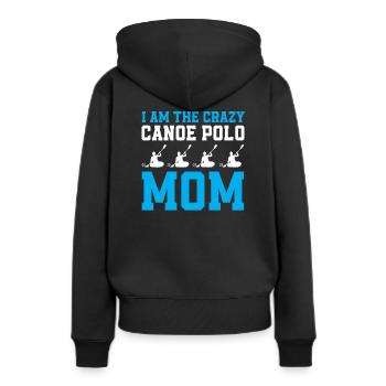 Kanupolo Mama - Sweat à capuche Premium bio Femme - noir - Dos - Julia (174cm)