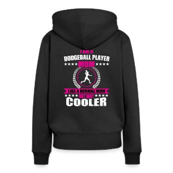 Maman Dodgeball - Sweat à capuche Premium bio Femme - noir - Dos - Julia (174cm)