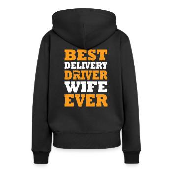 Best delivery driver of all time - Women’s Premium Organic Hoodie - black - Back - Julia (174cm)