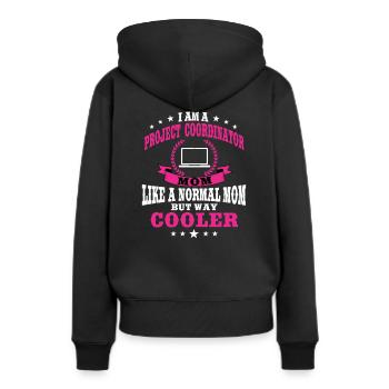 Project Coordinator Mama Mother's Day - Women’s Premium Organic Hoodie - black - Back - Julia (174cm)