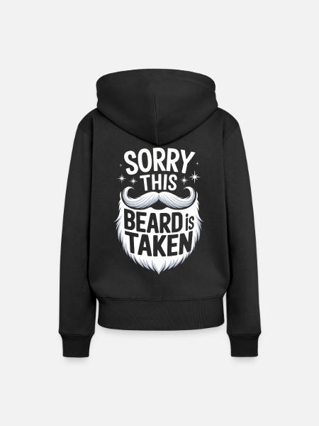 Bart Schnurrbart Bärtige Männer - Frauen Premium Bio Hoodie - Schwarz
